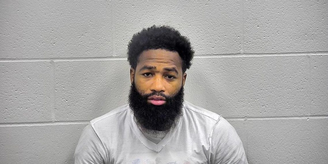 Adrien Broner working out in warehouse gym on day one of Locked In-A-Thon livestream