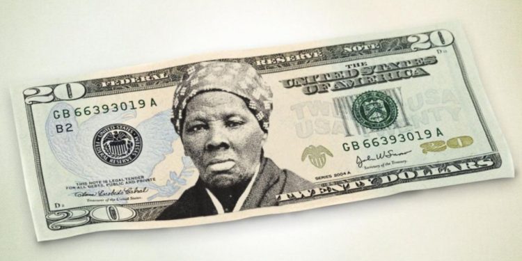 Mock up of the $20 bill featuring Harriet Tubman that the Trump administration has now dropped