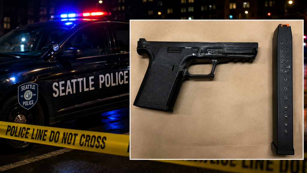Seattle Police Say the 15-Year-Old In Custody Had A Ghost Gun With A 33 Round Magazine