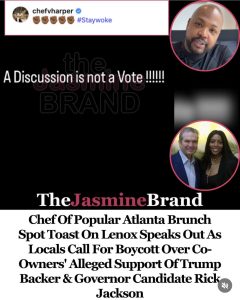 chef virgil harper at toast on lenox responds to rick jackson photo