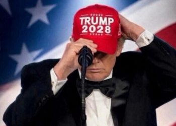 Trump AI images posted to Truth Social showing a Trump 2028 hat and an Iranian oil tanker