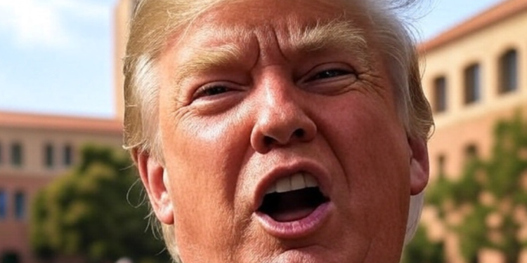 Donald Trump speaking at the White House Rose Garden about immigrants on July 6 2026