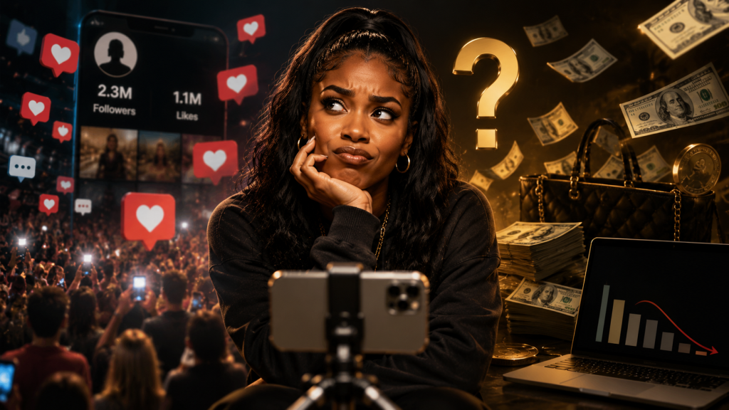 You Can Have 1 Million Followers And Still Be Broke: Why Social Media Popularity Doesn’t Always Equal A Paycheck