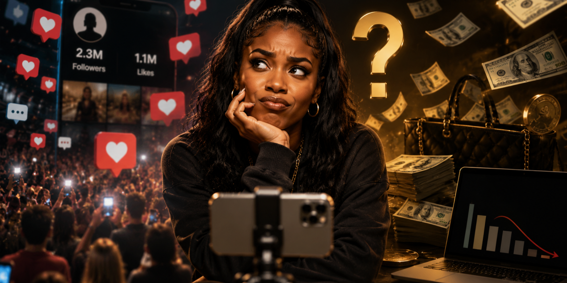 You Can Have 1 Million Followers And Still Be Broke: Why Social Media Popularity Doesn’t Always Equal A Paycheck