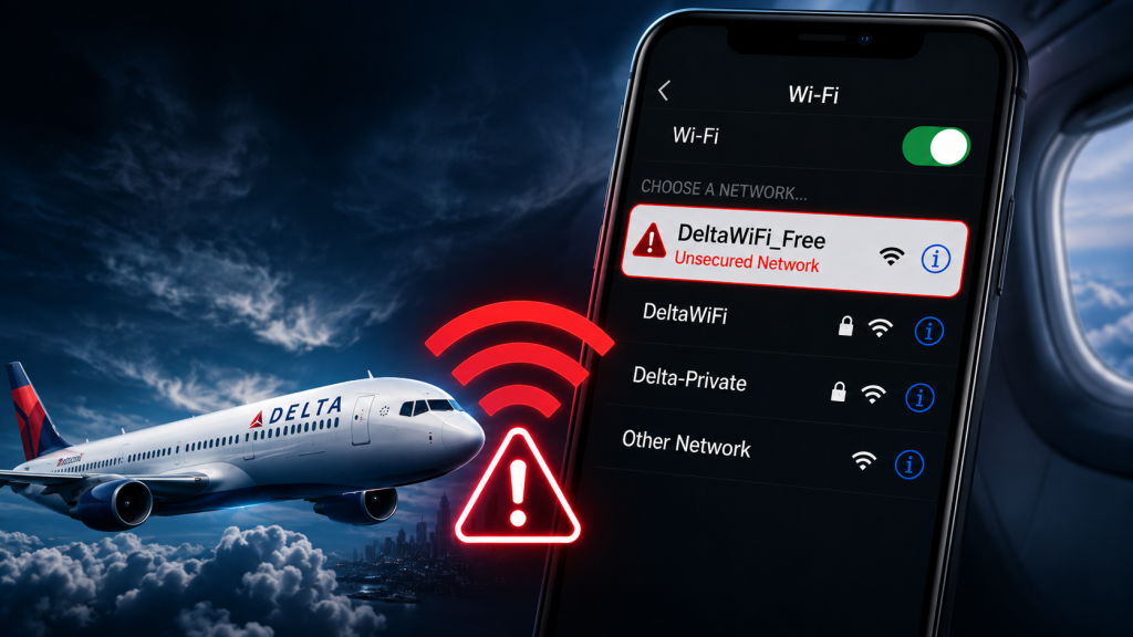 Someone Set Up A Fake WiFi Network On A Delta Flight, Now The Feds Are Investigating A Possible Trap For Passengers