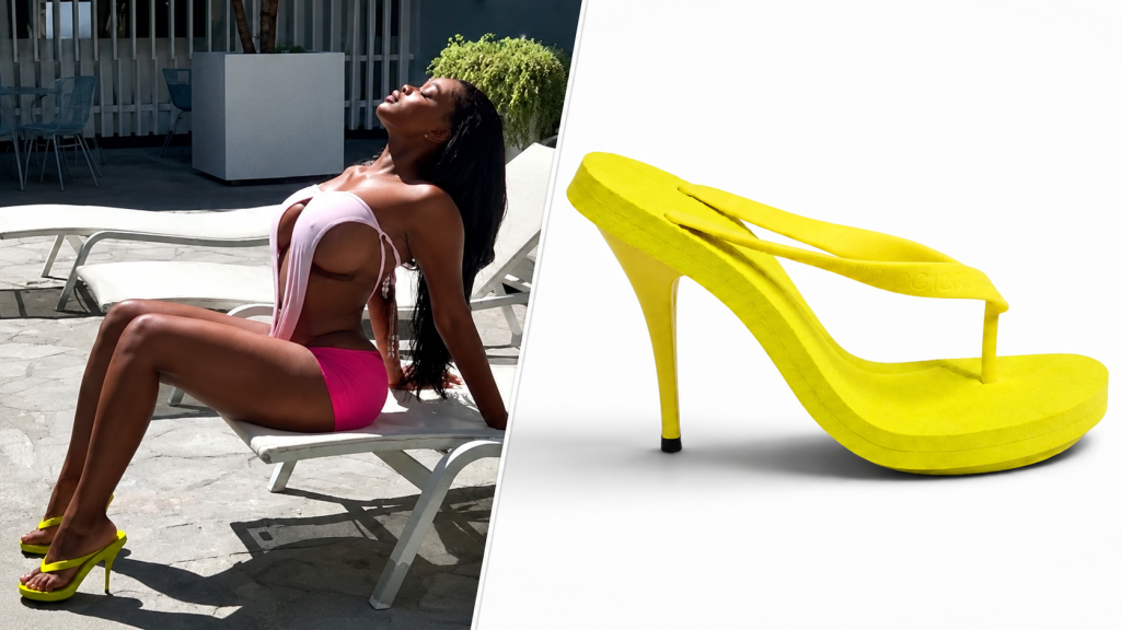 Ballerific Fashion: JT Trades The Rap Booth For Runway-Ready Flip Flop Heels In New Supplier Earth Collab