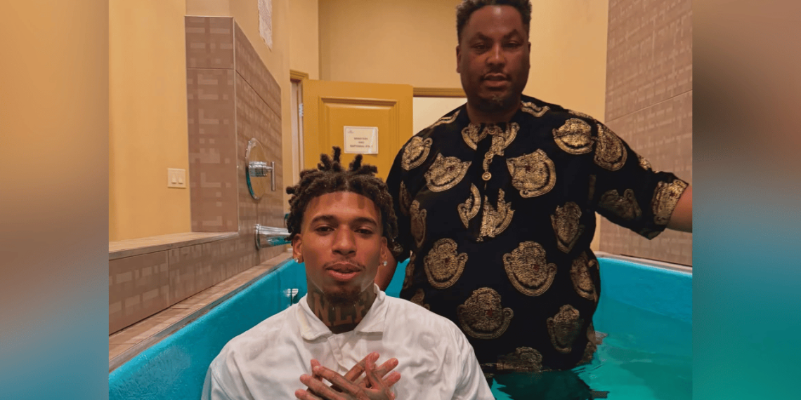 NLE Choppa Reveals His Most “Gangsta” Move Yet: Getting Baptized In The Holy Spirit