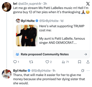 Patti Labelle Nephew Tweet