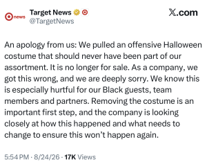 target apology