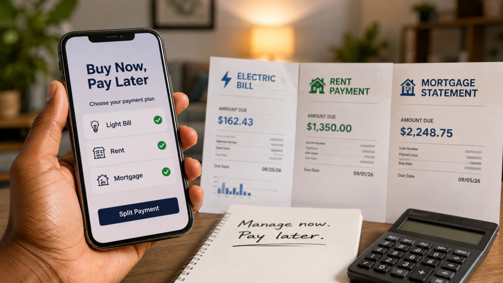 You Can Now Finance Your Light Bill, Your Rent And Your Mortgage With Buy Now, Pay Later