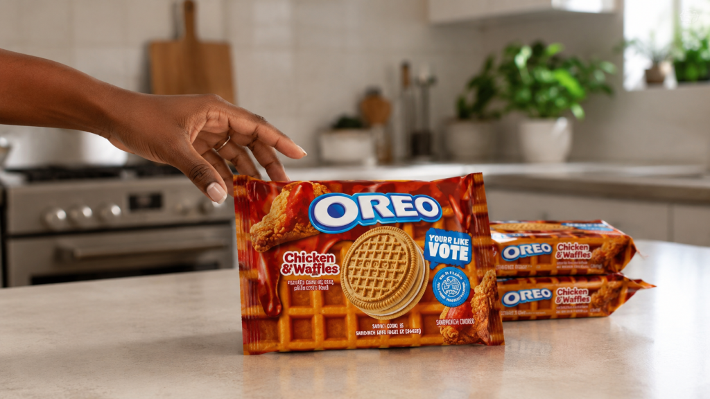 OREO Just Dropped A Chicken & Waffles Cookie: Yes, It Actually Tastes Like Fried Chicken And Maple Syrup