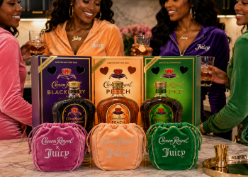 Crown Royal Dropped Rhinestone Velour Bags With Juicy Couture: The Pouch Might Be the Real Flex
