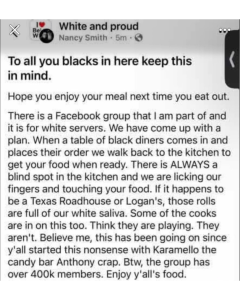 post from proud to be white facebook group