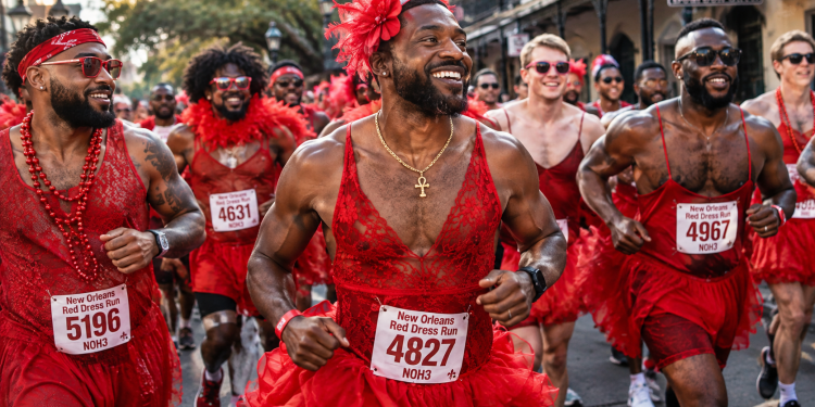 New Orleans Red Dress Run Looks Like A Lit Party, But The Real Story Is Community