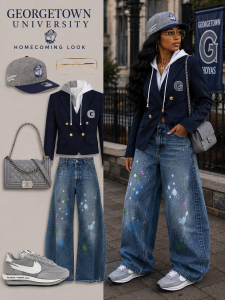 Georgetown Univ Homecoming Look