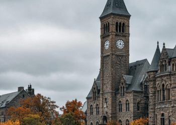 McGraw Tower on campus as prosecutors reopen the Cornell fraternity case