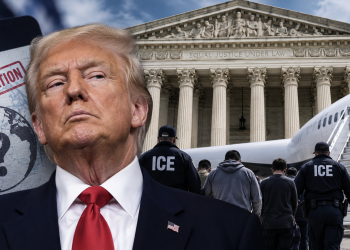 Donald Trump as his administration asks the Supreme Court to resume third country deportations