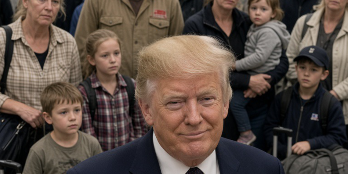 Donald Trump as his administration plans to resettle white South Africans as refugees