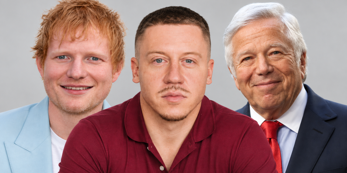 Macklemore Says Patriots Owner Robert Kraft Got Him Kicked Off Ed Sheeran's Tour After Saying "Free Palestine"