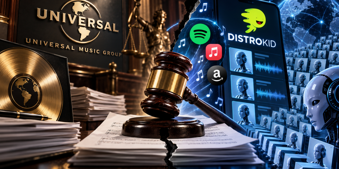 Universal Music Group Sues DistroKid For Allegedly Flooding Streaming Platforms With AI Slop - Baller Alert Universal Music Group Sues DistroKid For Allegedly Flooding Streaming Platforms With AI Slop