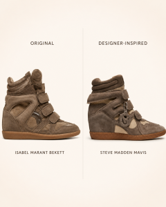 steve-madden-isabel-marant - Baller Alert Steve Madden shoes styled next to their designer inspiration in a look for less comparison