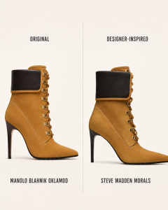 steve-madden-manolo-b - Baller Alert Steve Madden shoes styled next to their designer inspiration in a look for less comparison