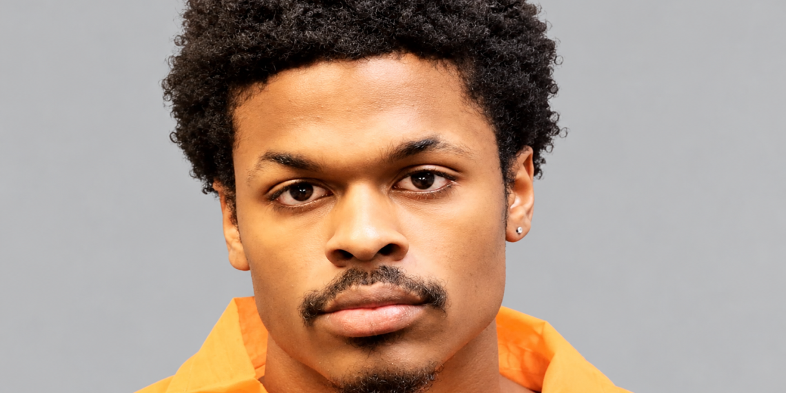 Breylon Roberts mugshot, charged with killing his older brother Trey Roberts in Southfield, Michigan