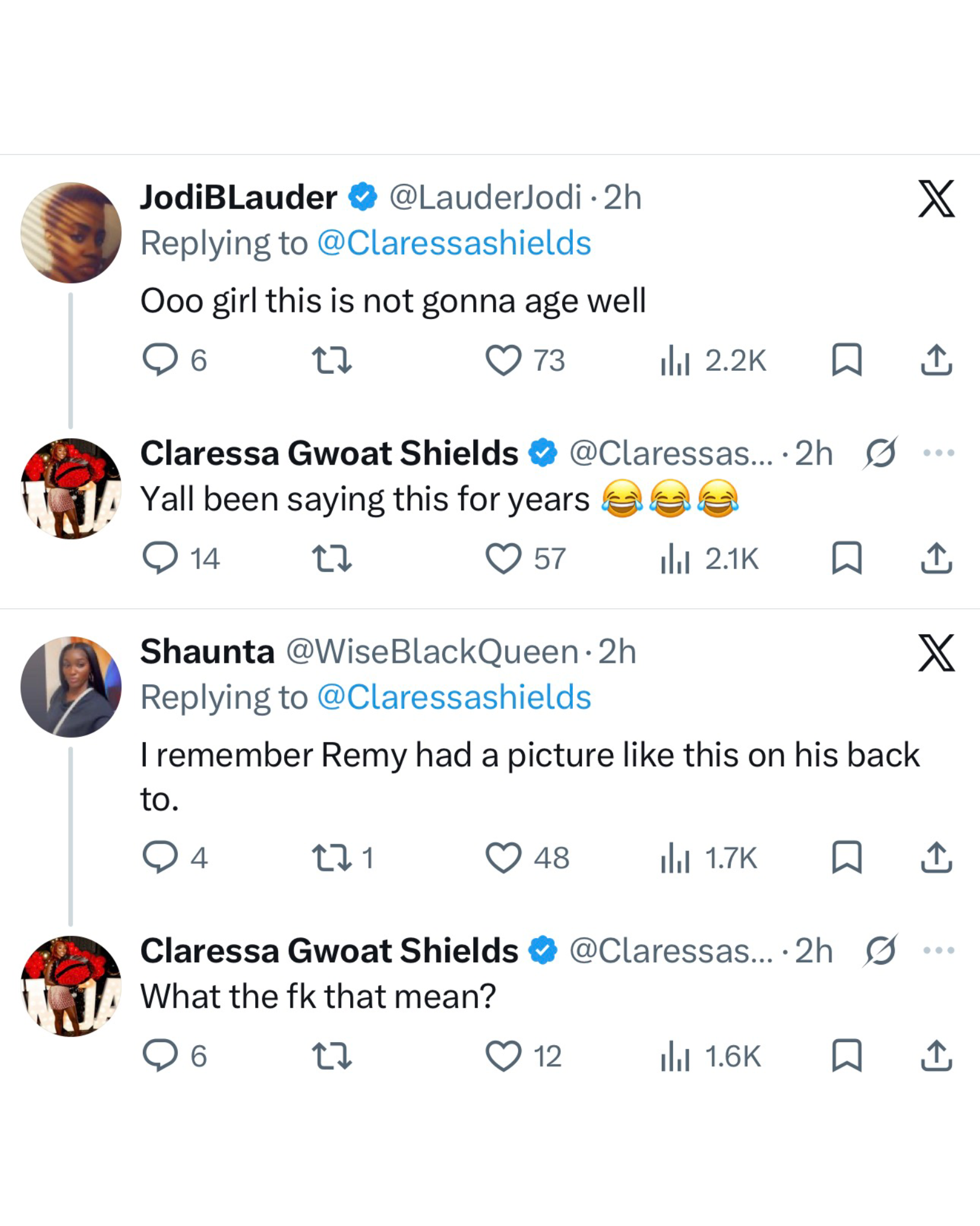 Claressa Shields replies to fans on X