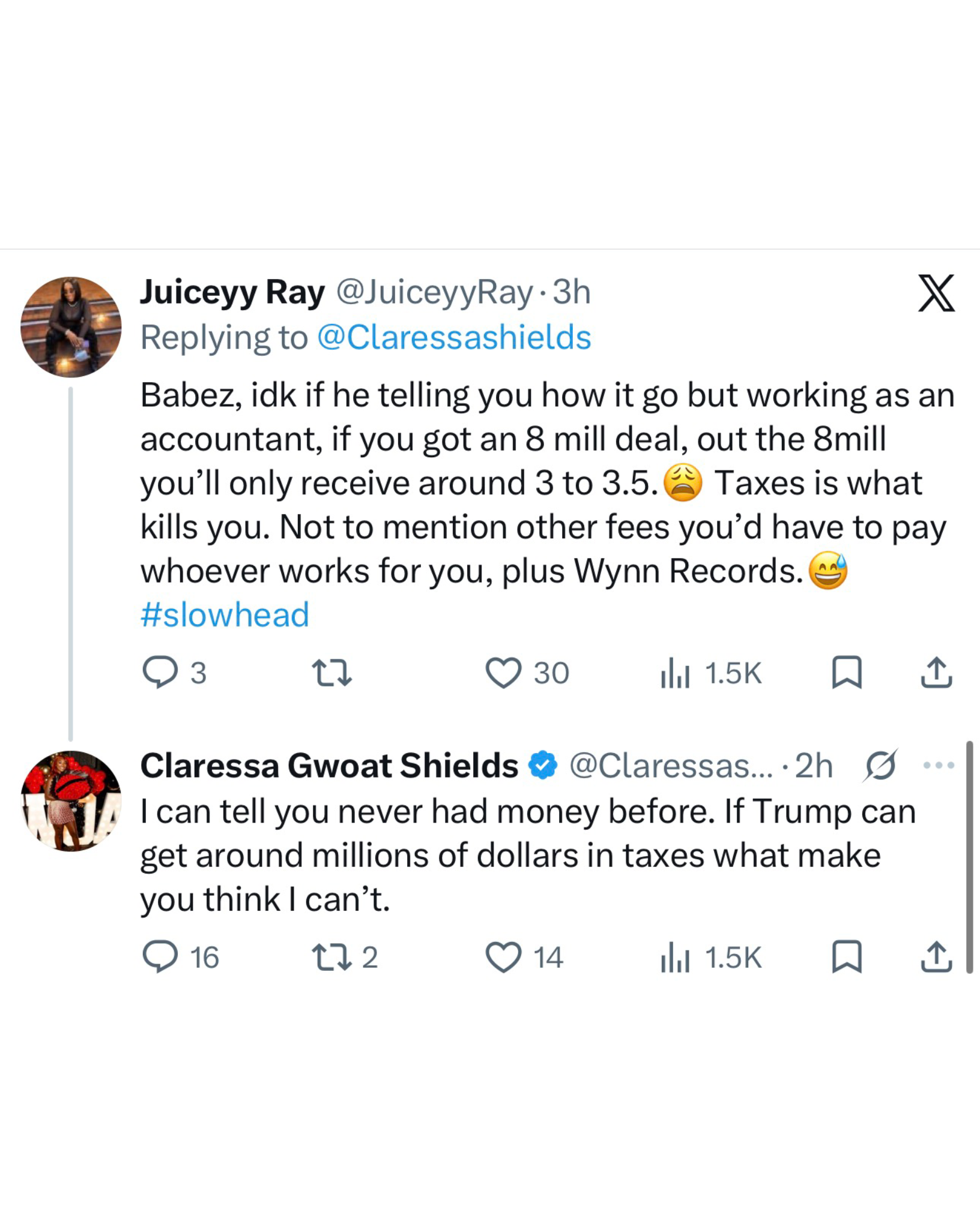 Claressa Shields replies to fans on X