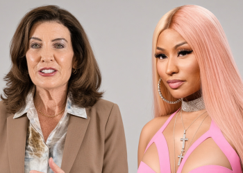 Kathy Hochul and Nicki Minaj