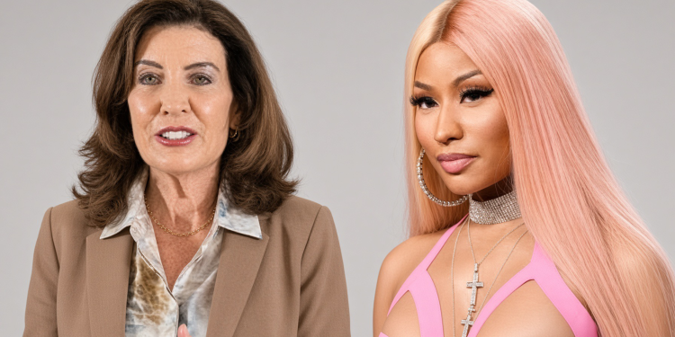 Kathy Hochul and Nicki Minaj
