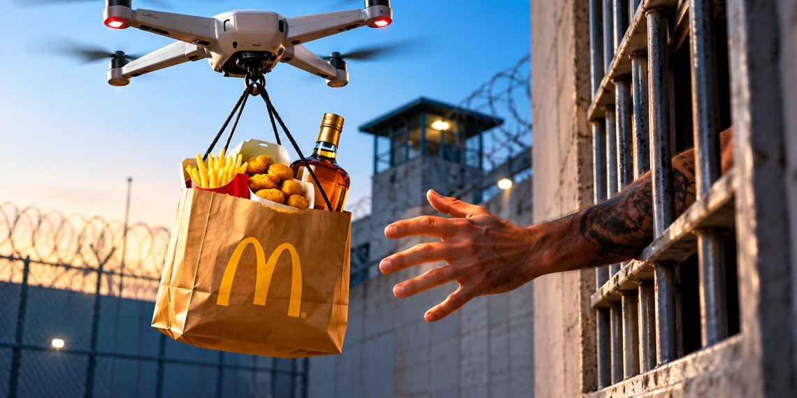 Canada’s Most Secure Prison Couldn’t Stop a Drone From Delivering McNuggets and Booze Straight to an Inmate’s Cell
