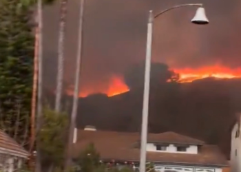 Norte Fire burning near San Clemente