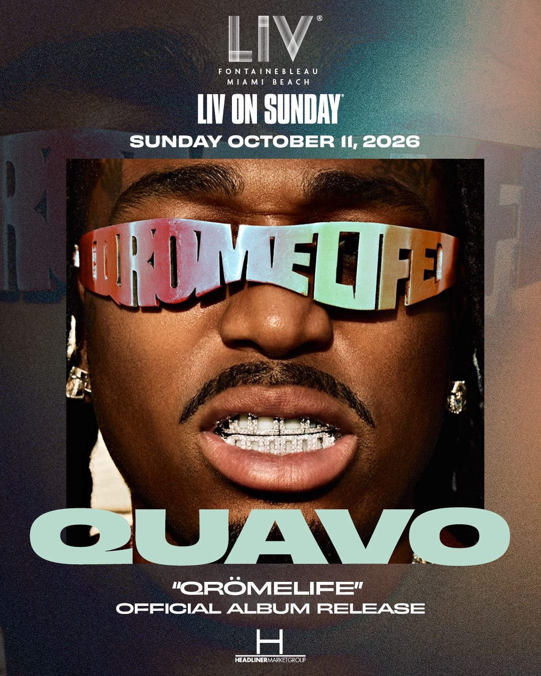 Quavo Qrömelife official album release at LIV on Sunday Miami flyer