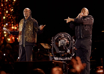 Jay-Z 30 finale with Snoop Dogg and Dr. Dre on stage at SoFi Stadium