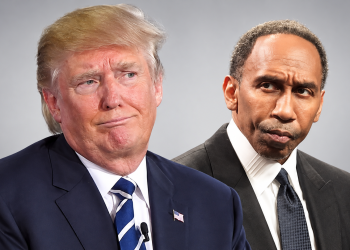 Stephen A. Smith and Donald Trump